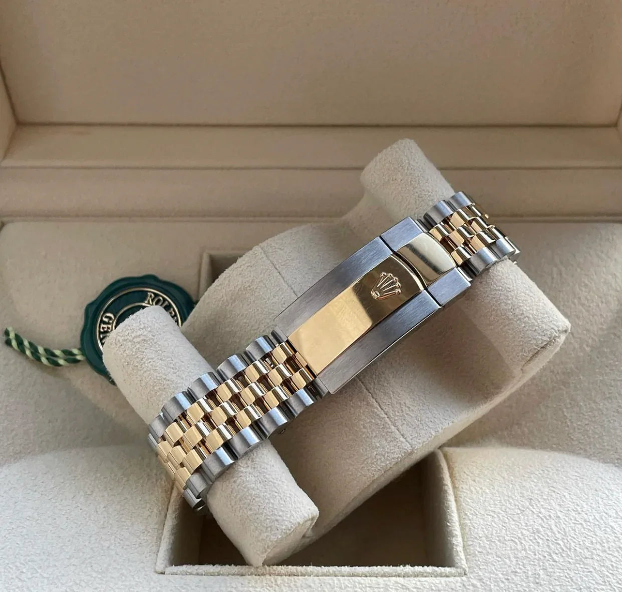 ROLEX DATEJUST NOIR ET OR