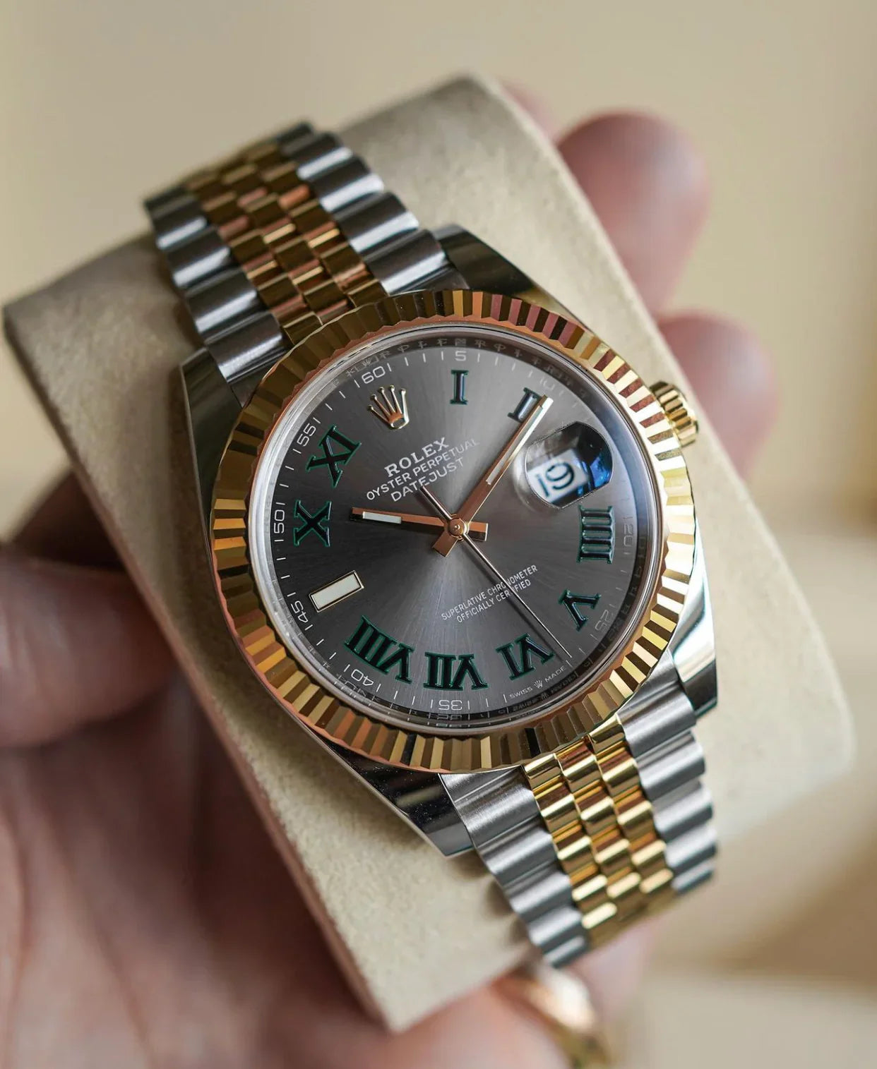 ROLEX DATEJUST JUBILEE WIMBLEDON BICOLORE