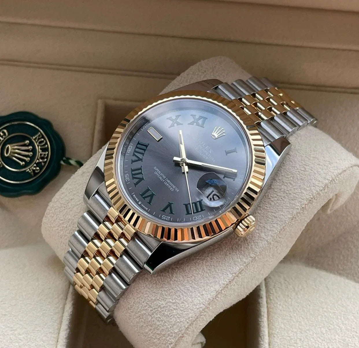 ROLEX DATEJUST JUBILEE WIMBLEDON BICOLORE