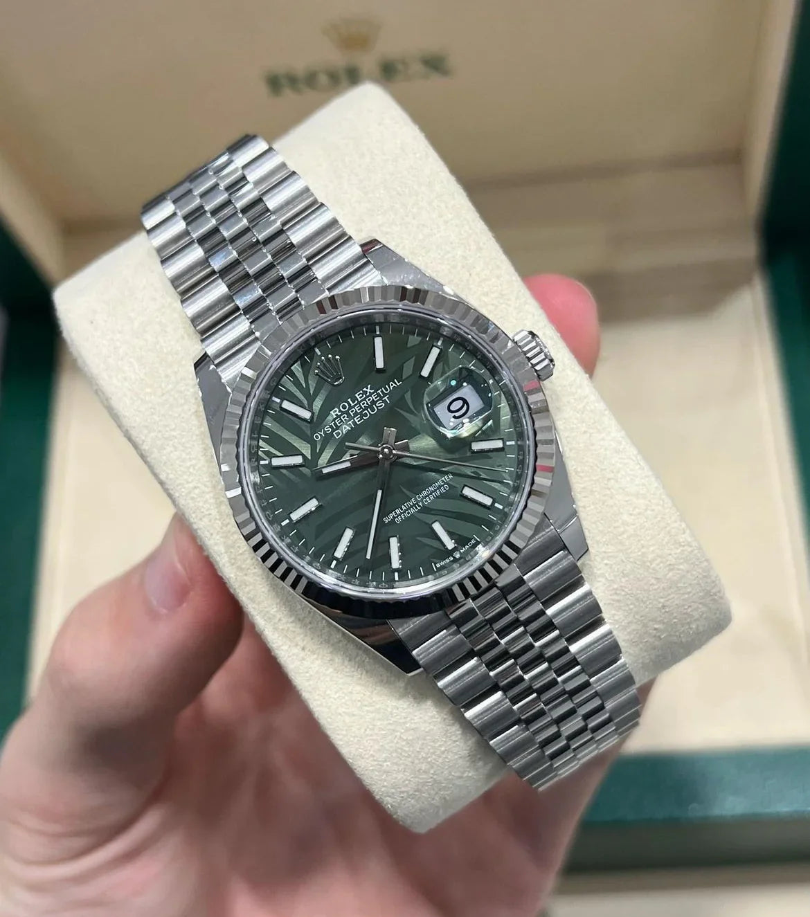 ROLEX DATEJUST Paume du jubilé