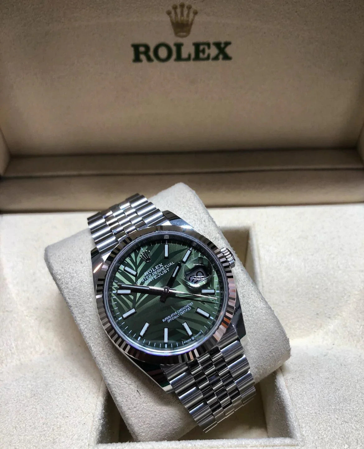 ROLEX DATEJUST Paume du jubilé