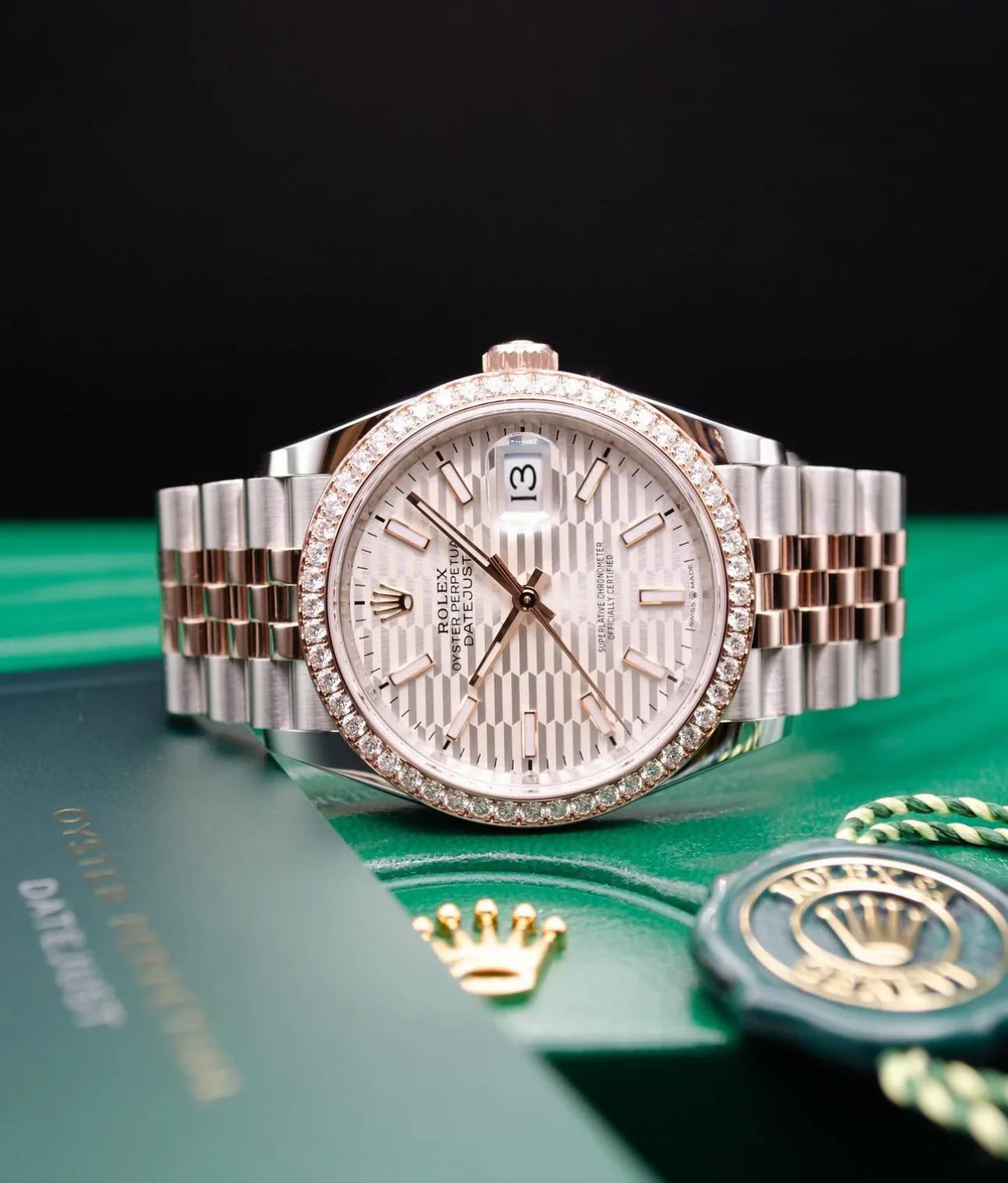 ROLEX DATEJUST JUBILEE "LAS VEGAS" DIAMANT ROSE'