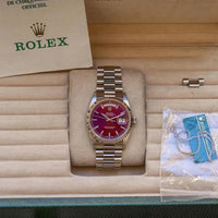 ROLEX DAY-DATE CHERRY DIAL