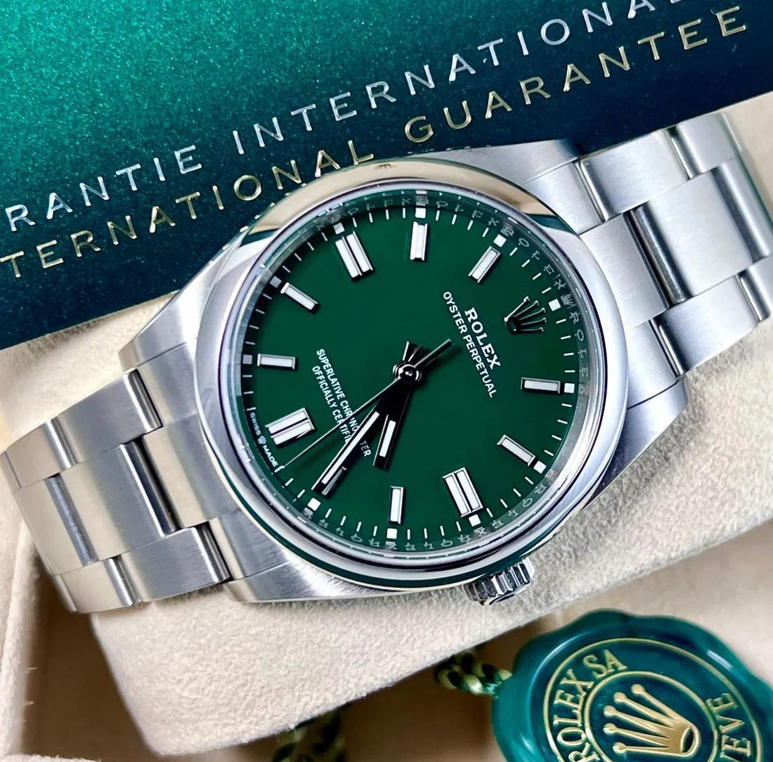 ROLEX OYSTER PERPETUAL GREEN