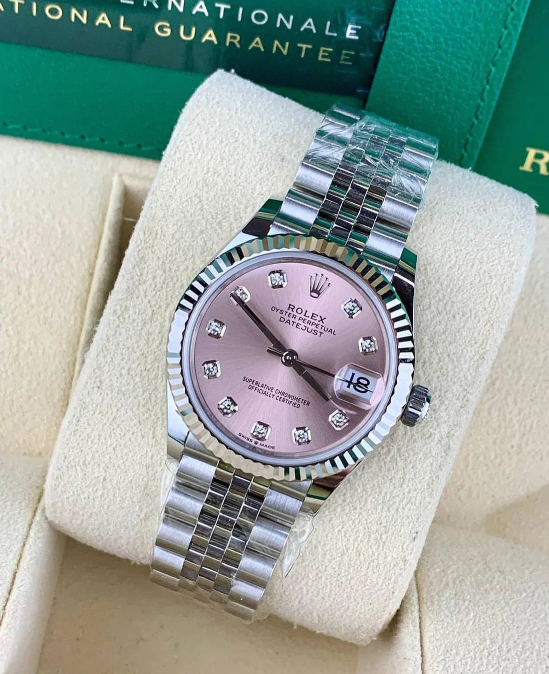 ROLEX DATEJUST JUBILEE ROSÈ DIAMANT 