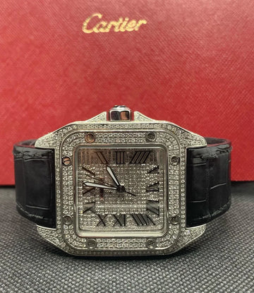 CARTIER SANTOS DIAMANT NOIR