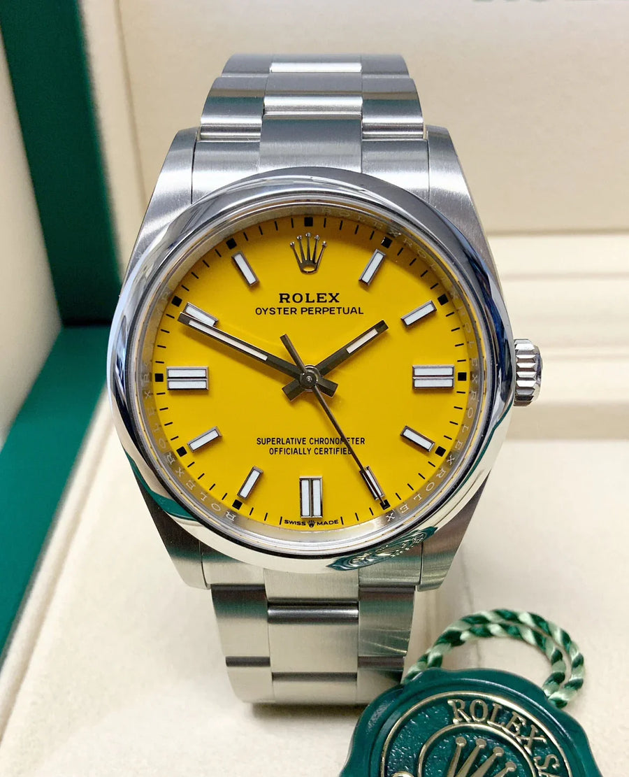 ROLEX OYSTER PERPETUAL YELLOW