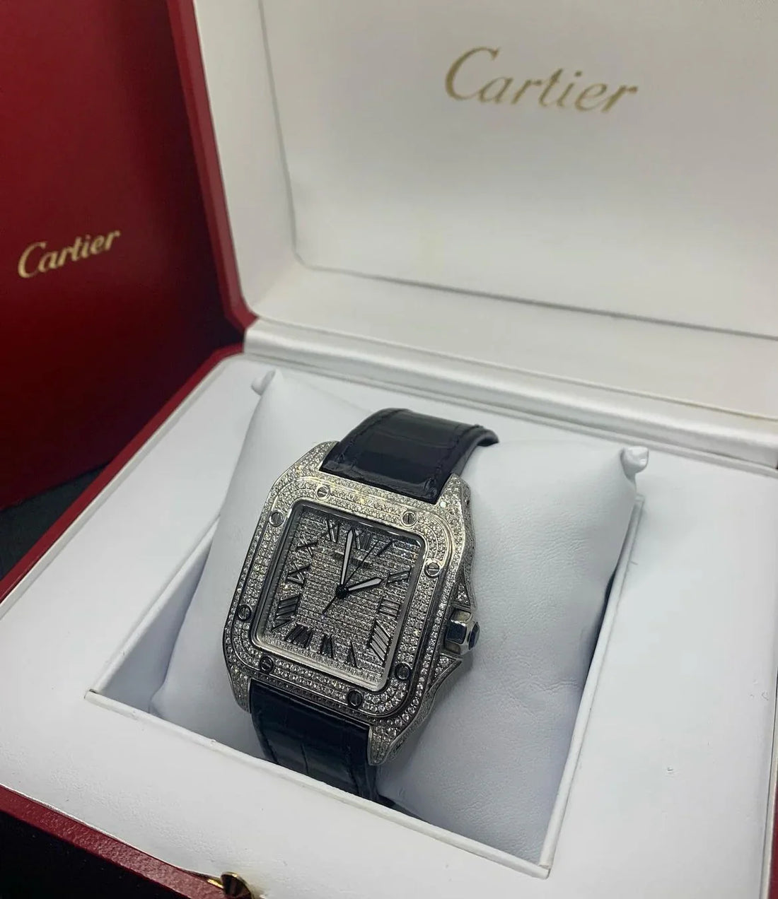 CARTIER SANTOS DIAMANT NOIR