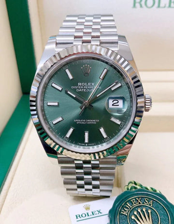 DATEJUST 126234 GREEN 41mm jubilee