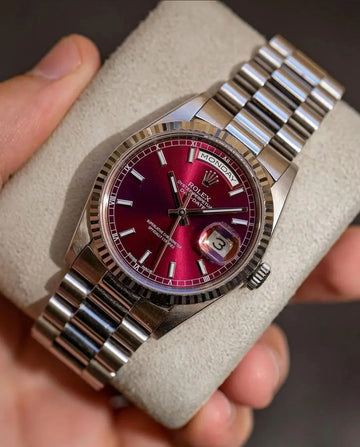 CADRAN ROLEX DAY-DATE CERISE