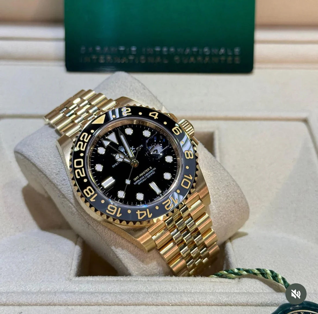 ROLEX GMT MASTER II JUBILÉ OR 24K 