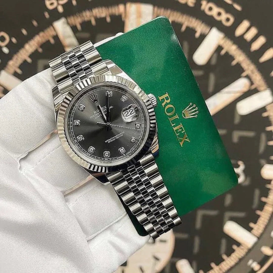 ROLEX DATEJUST JUBILÉE GREY DIAMOND