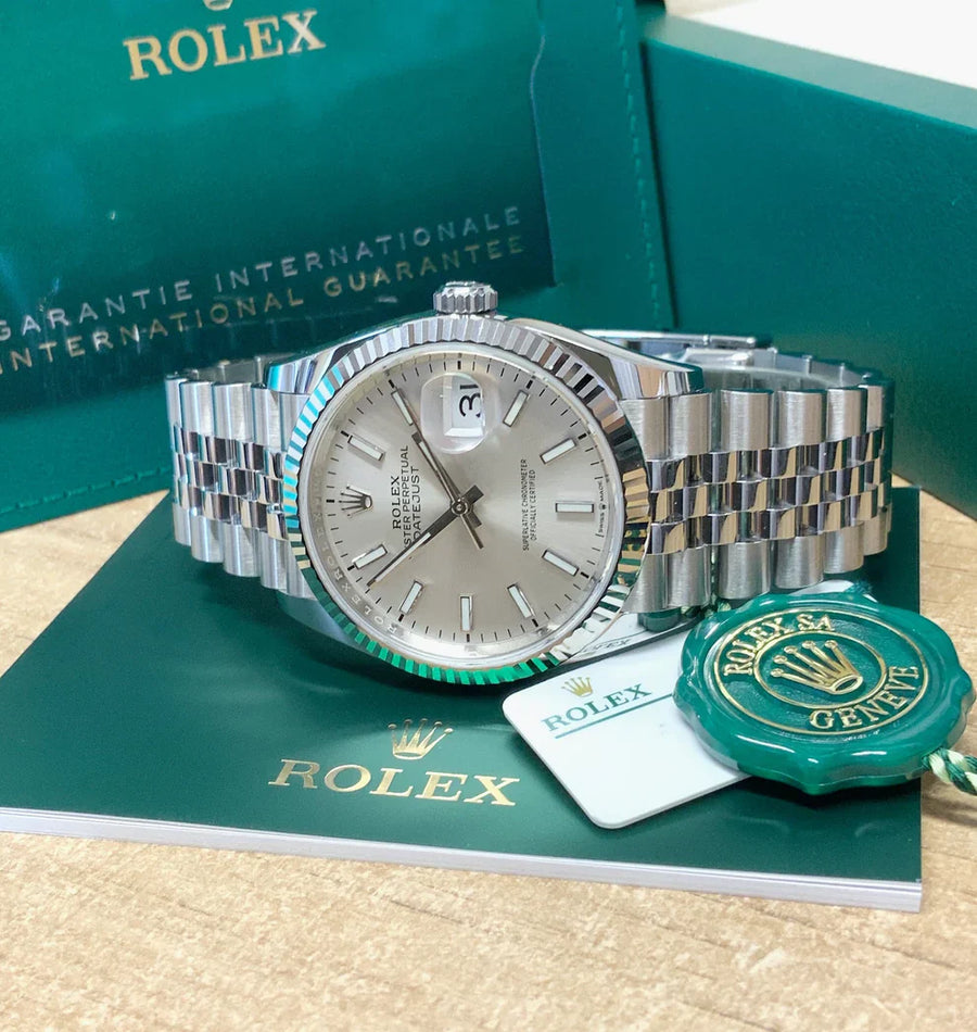 INDICES GRIS DATEJUST 36 MM