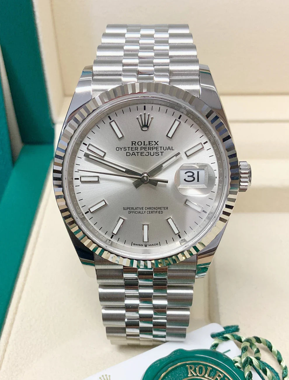 DATEJUST 36 MM INDICI GRIGIO