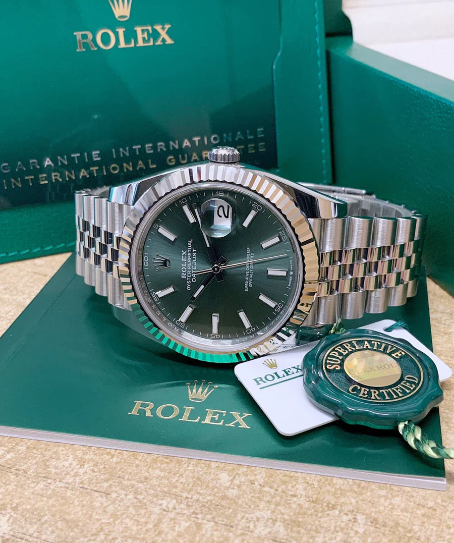 DATEJUST 126234 GREEN 41mm jubilee