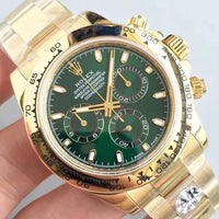 daytona oro giallo green dial