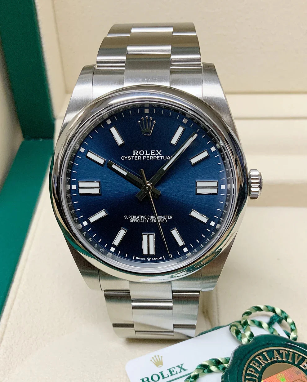 Oyster Perpetual 41 124300 Blue dial