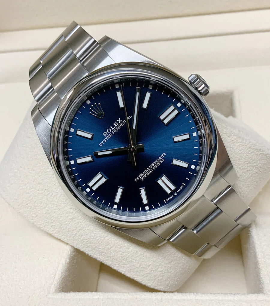 Oyster Perpetual 41 124300 Blue dial