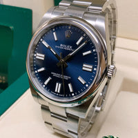 Oyster Perpetual 41 124300 Cadran bleu 