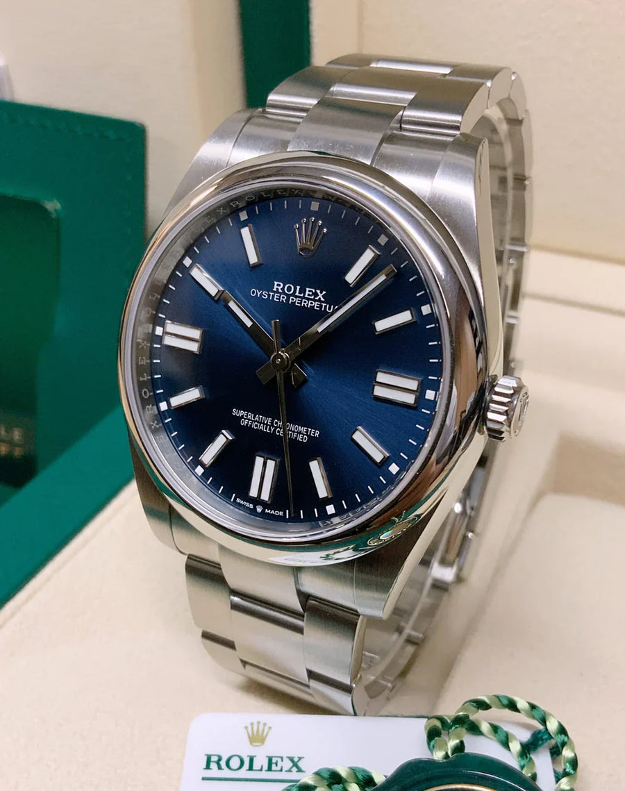 Oyster Perpetual 41 124300 Blue dial